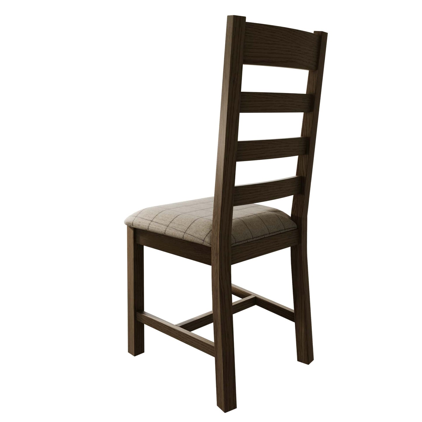 Slat back dining chair - view from the back