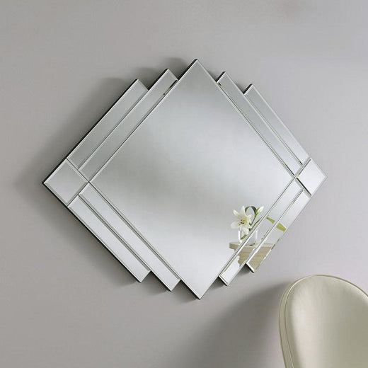 Overlapping Diamond Wall Mirror - Made To Order