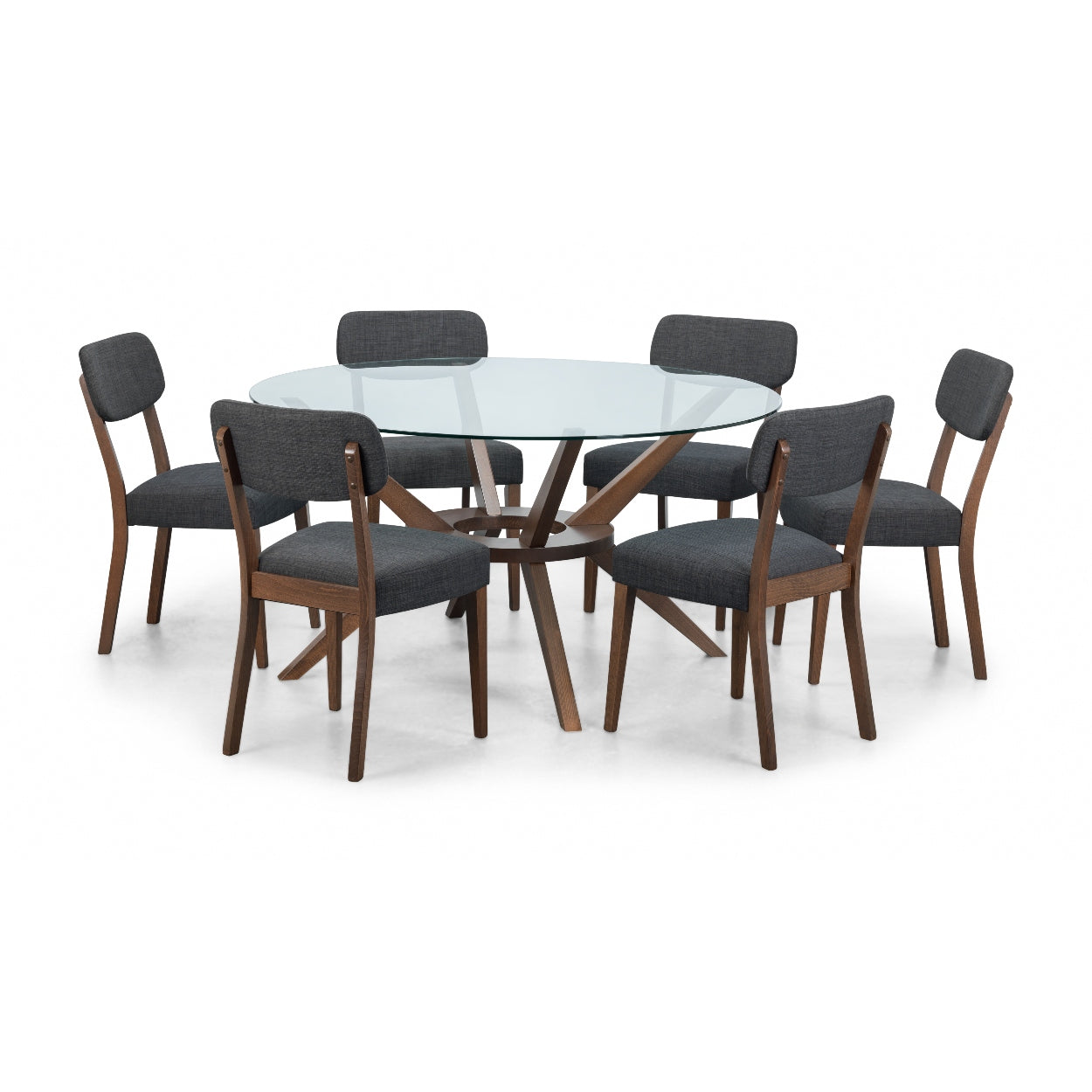 Chelsea Large Round Glass Dining Table
