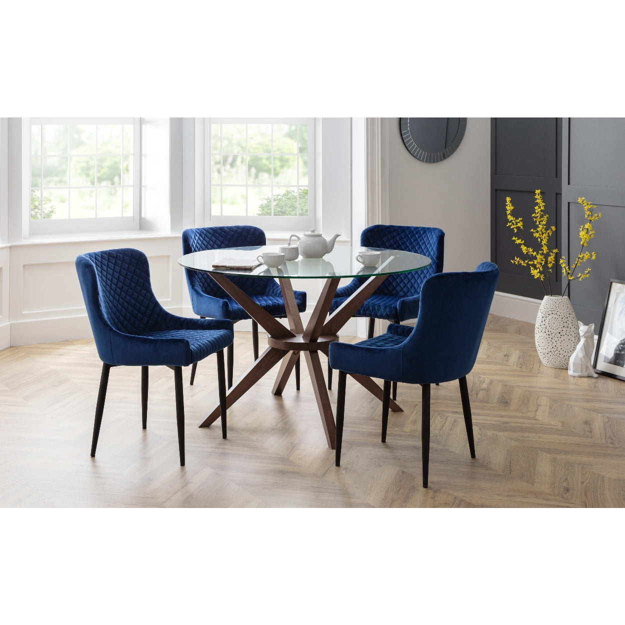 Chelsea Round Glass Dining Table