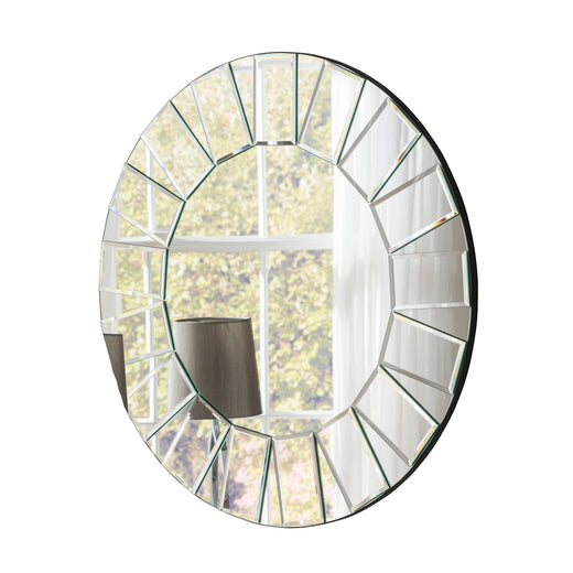 Kensington Bevelled Frame Round Wall Mirror