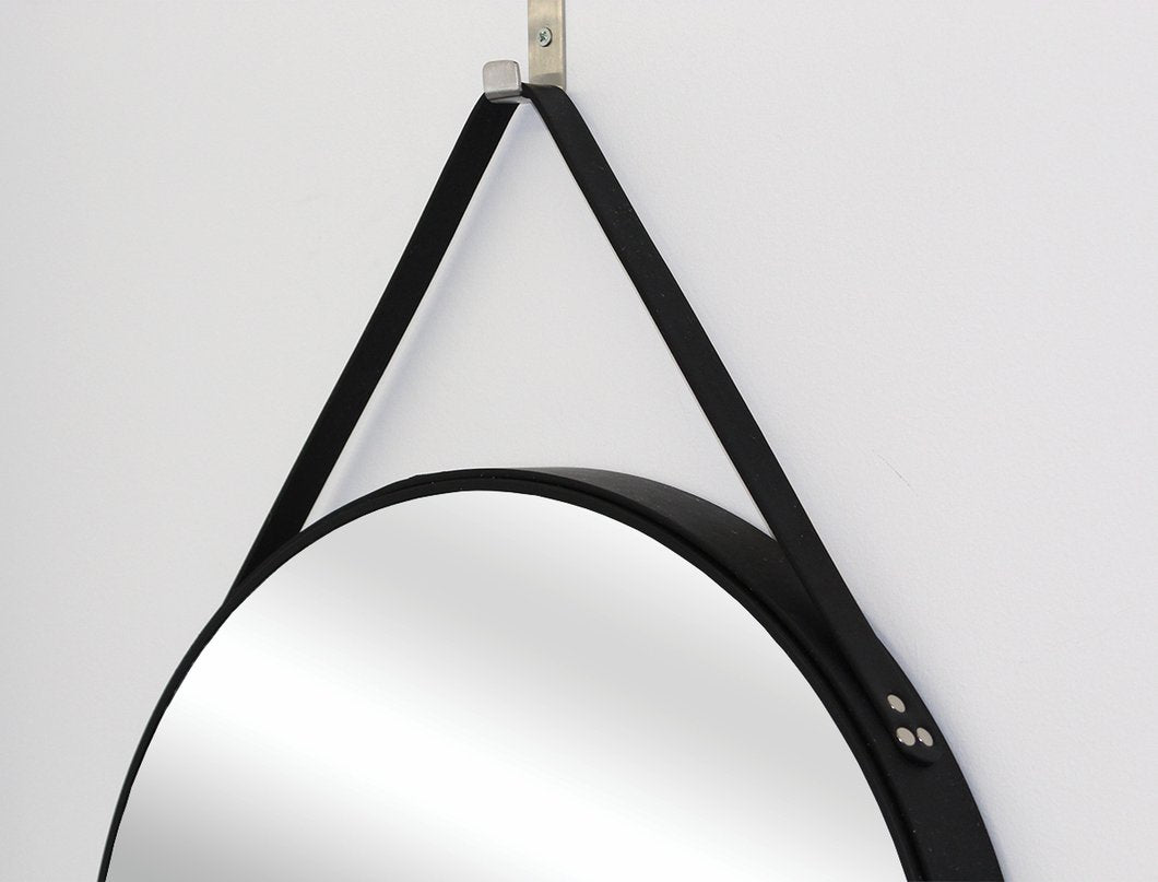 Zackary Hanging Mirror - Black - BeautyTables