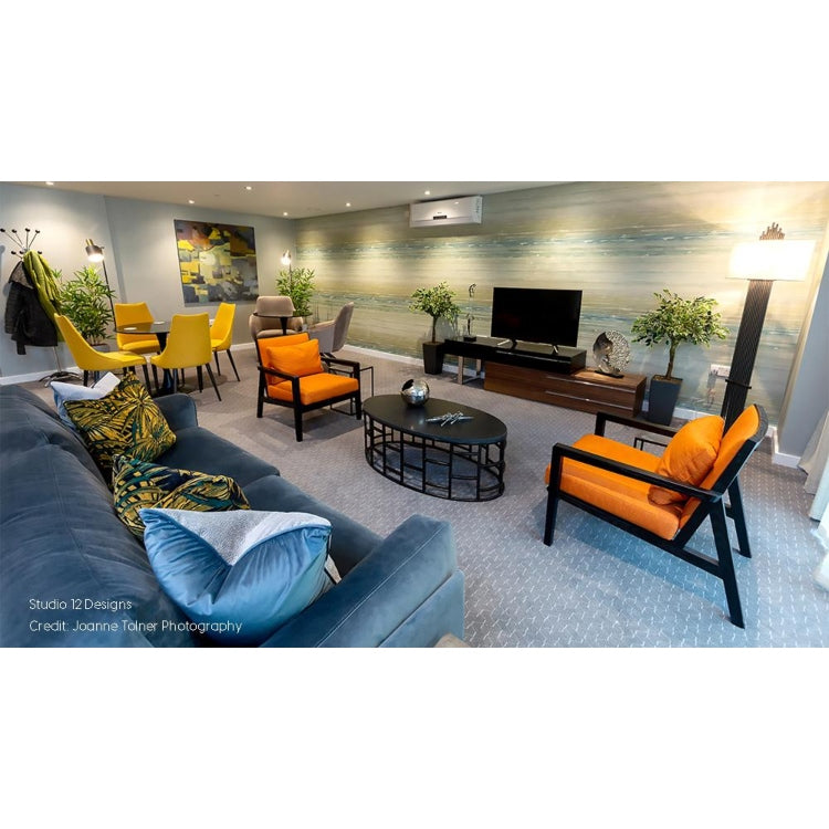 Gloria TV Unit - Black & Walnut