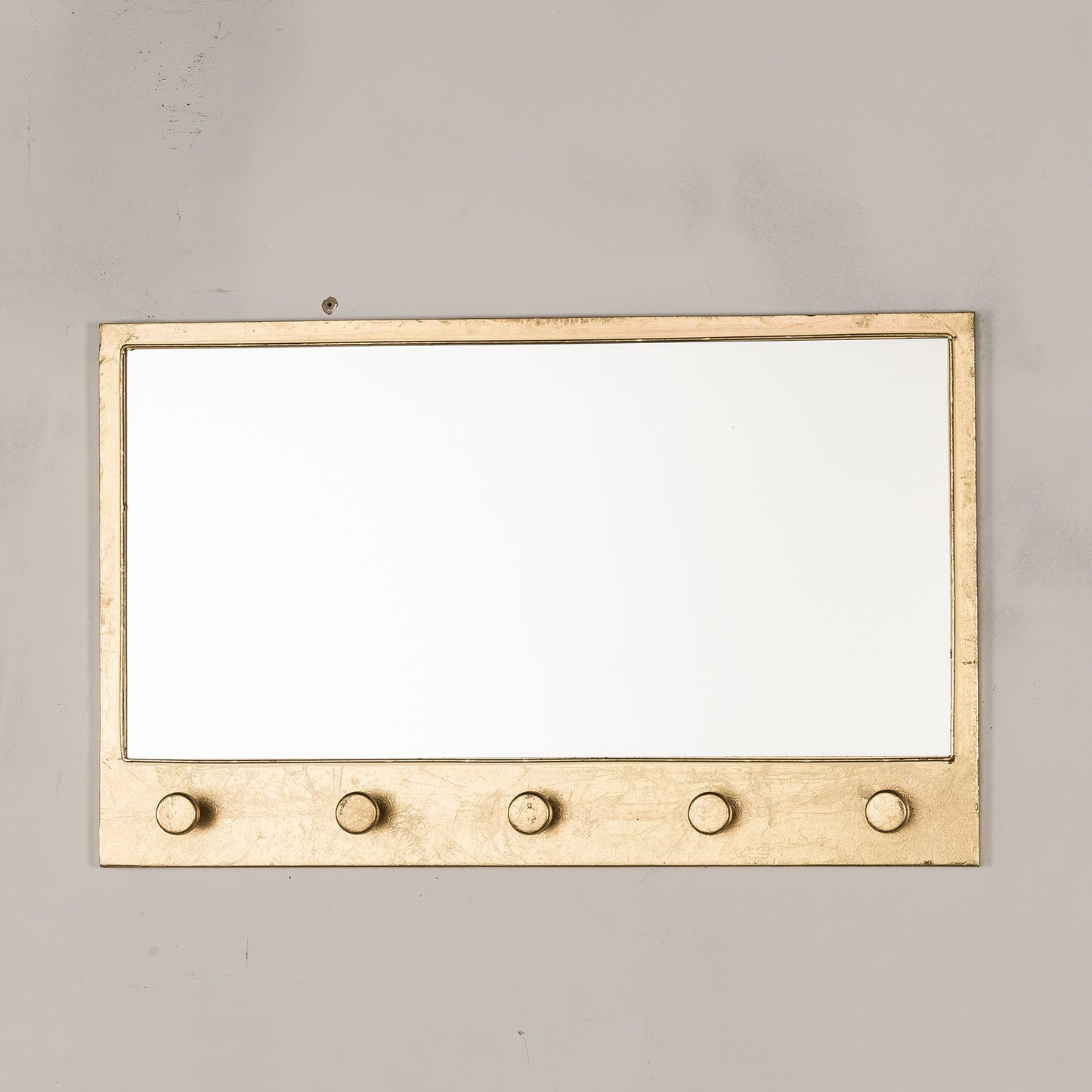 Gin Shu Metal Wall Mirror - Gold Gilt Leaf