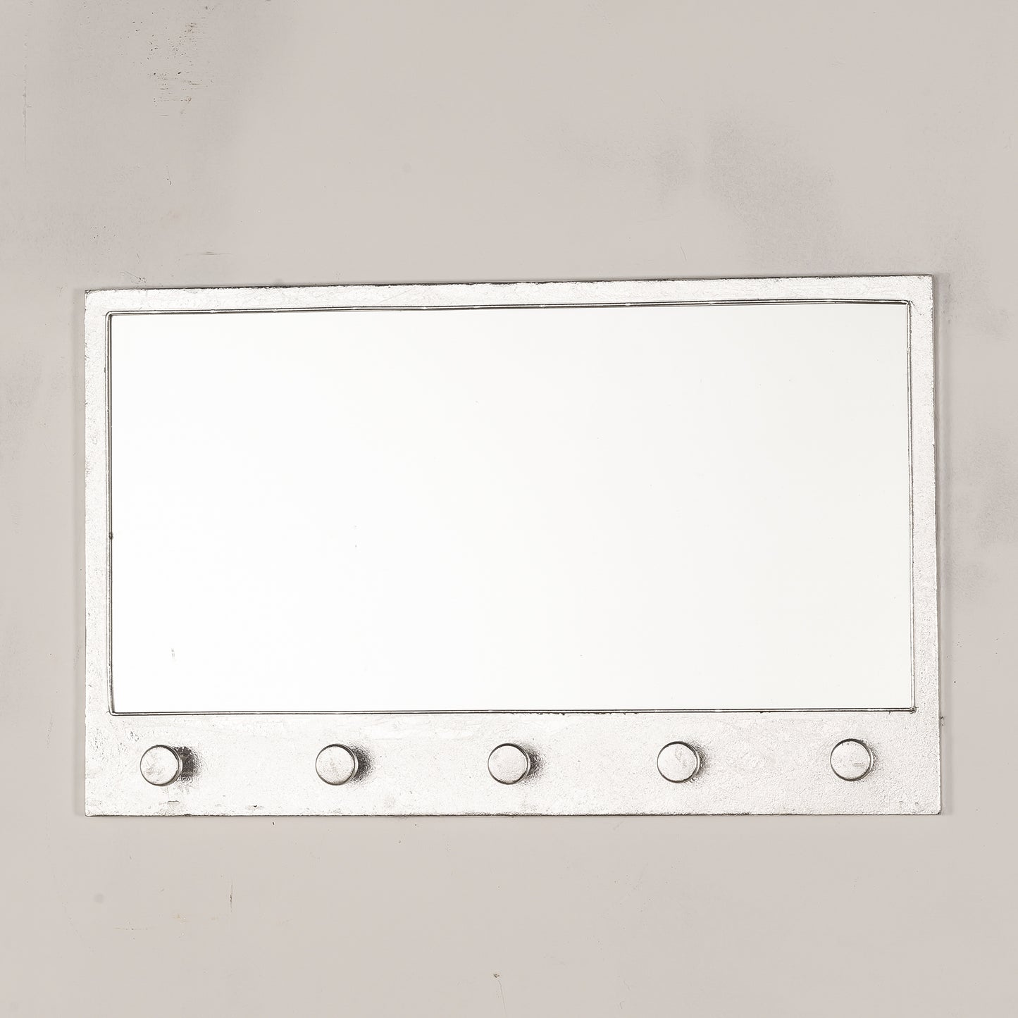 Gin Shu Metal Wall Mirror - Silver Gilt Leaf