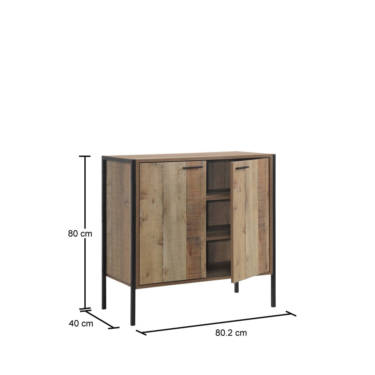 Stretton Sideboard 2 Doors - Rustic Oak