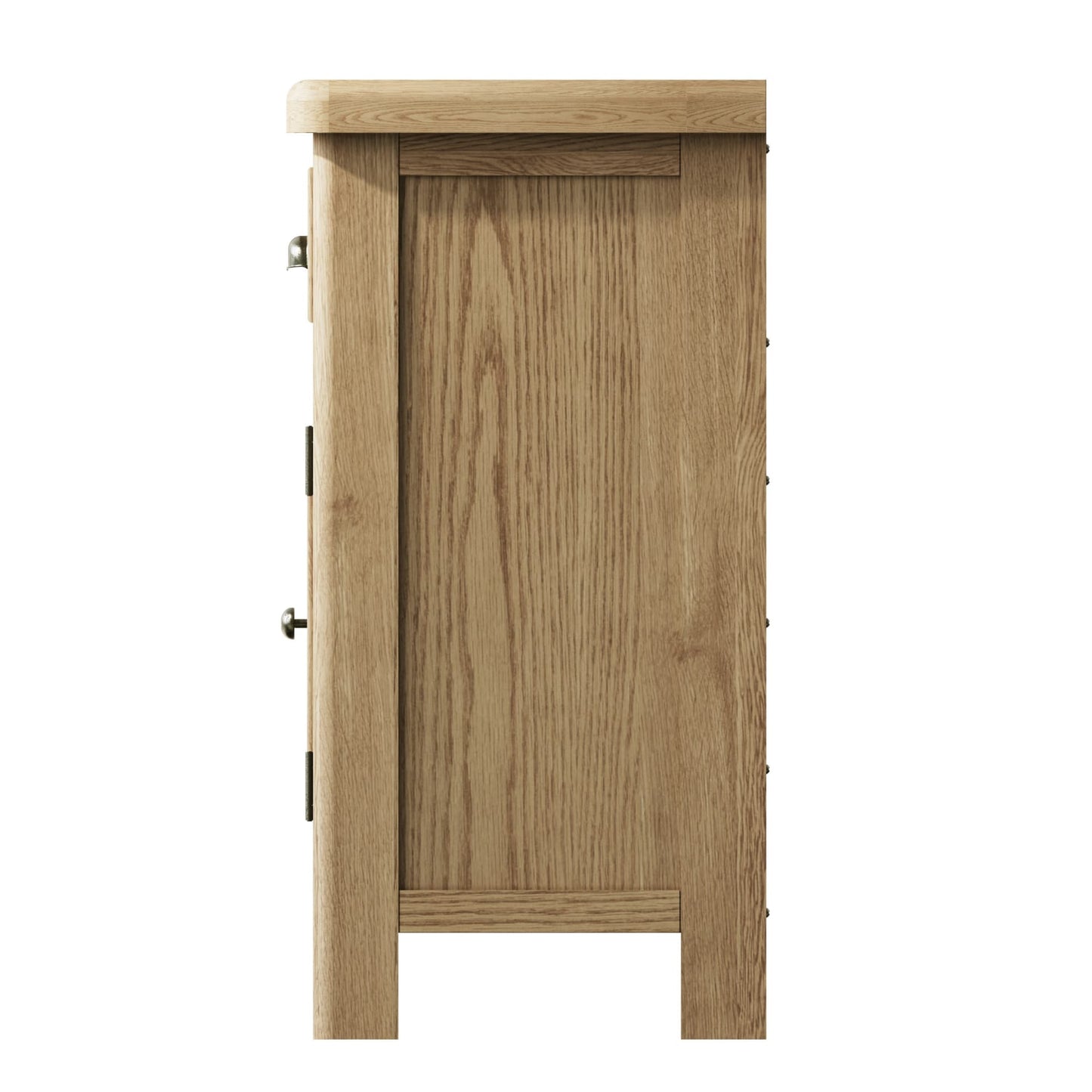 Standard oak sideboard shown from the side