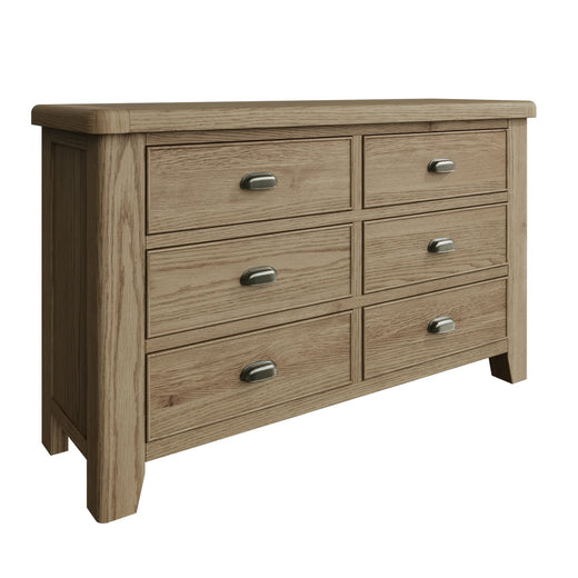 Edale Oak Wide 6 Drawer Chest