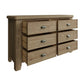 View on the open 6 drawer chest with details of dovetailed drawers and slider mechanism