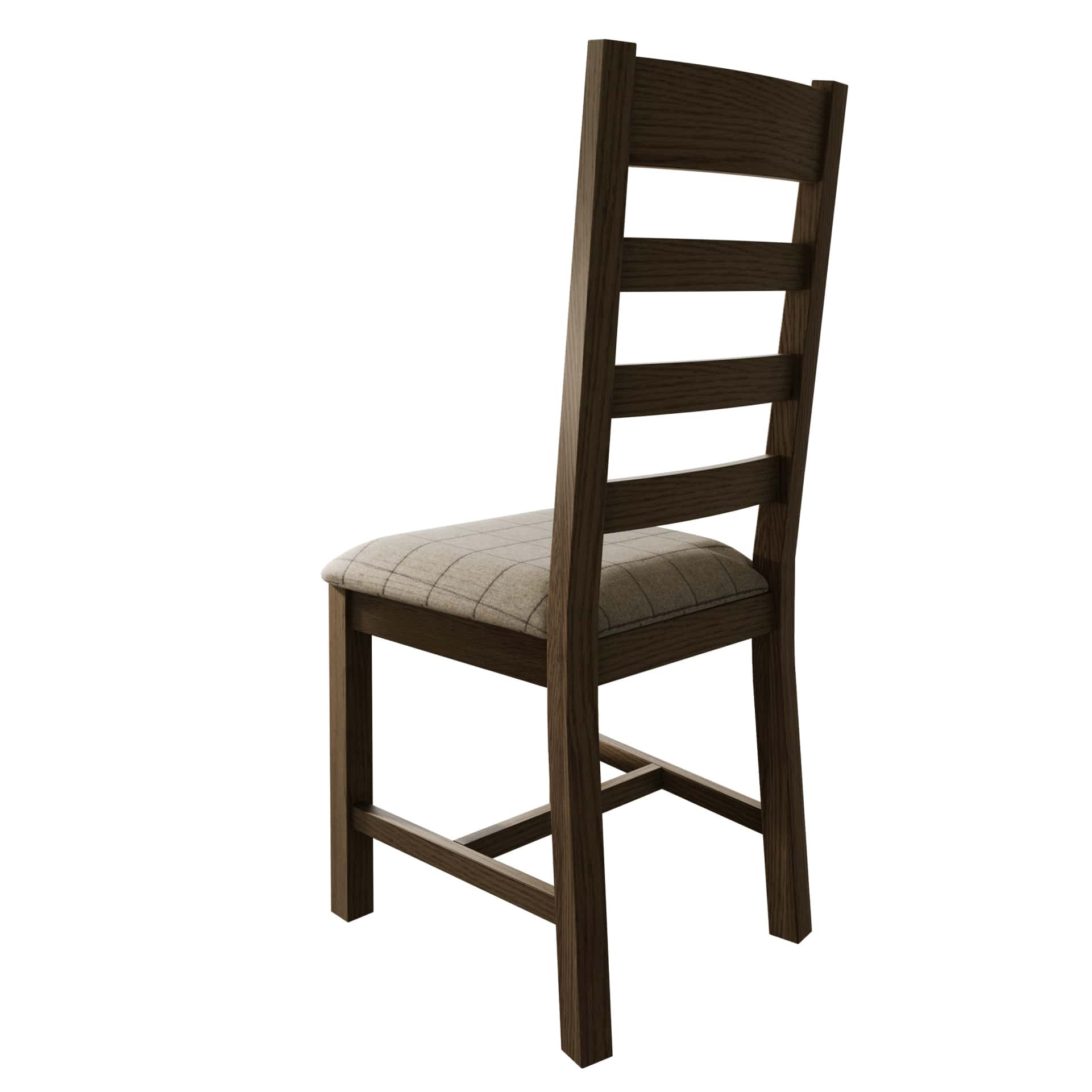 Slat back dining chair - view from the back 