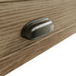 Close view of the drawer handle with antique effect