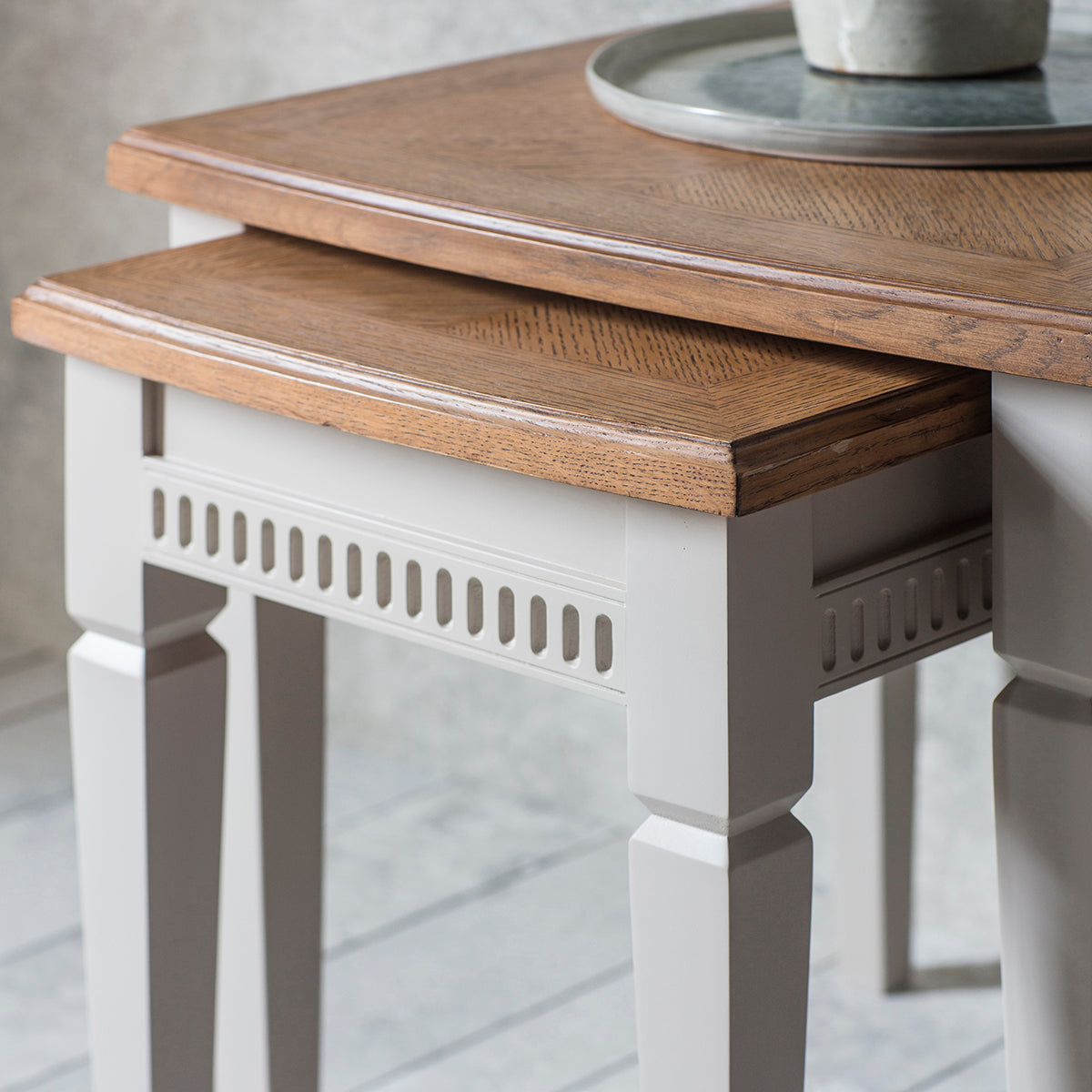 Beatrice Nest of 2 Tables - Taupe