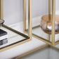 Mozart Mirrored Console Table - Champagne