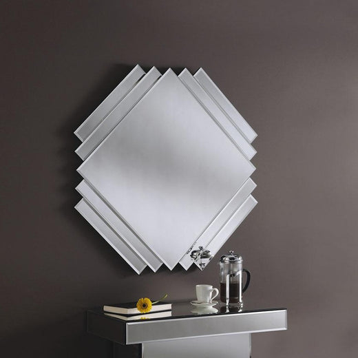 Layered Diamond Wall Mirror - Made To Order