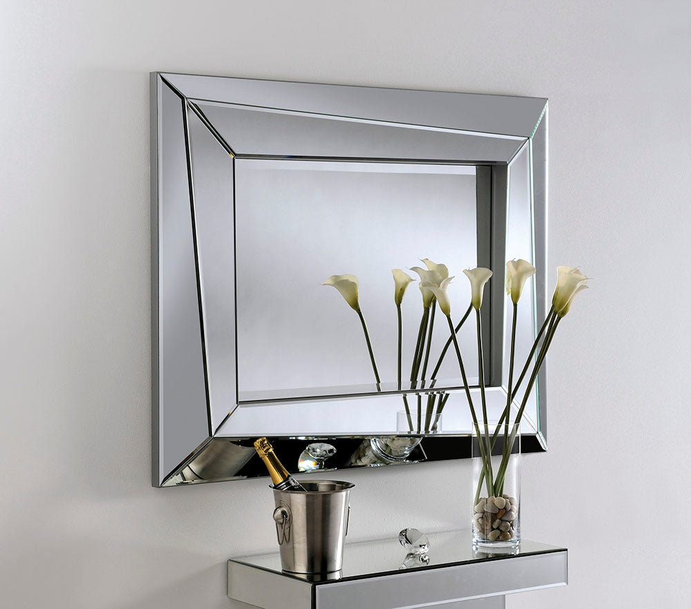 Leona Art Deco Wall Mirror - BeautyTables