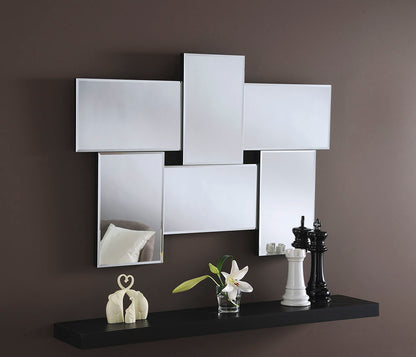 Stitch Geometric Wall Mirror - BeautyTables