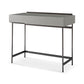 Alberto Dressing Table Grey with Black Chrome Frame