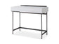 Alberto Dressing Table White with Black Chrome Frame