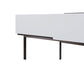 Alberto Dressing Table White with Black Chrome Frame