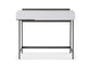 Alberto Dressing Table White with Black Chrome Frame