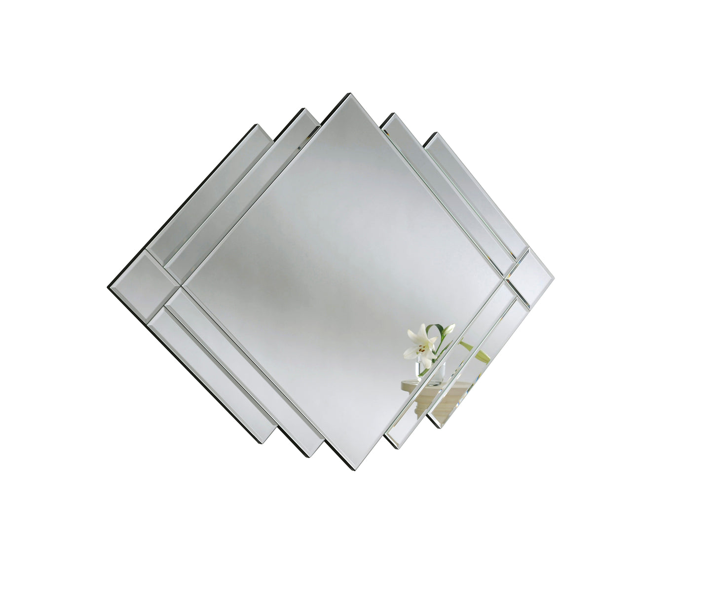 Overlapping Diamond Wall Mirror - Made To Order