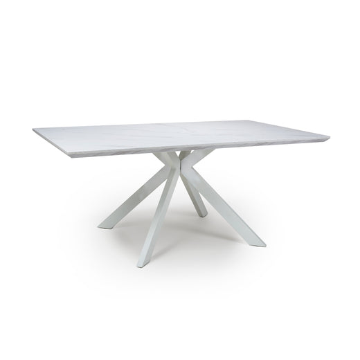 Glacier White Marble Dining Table