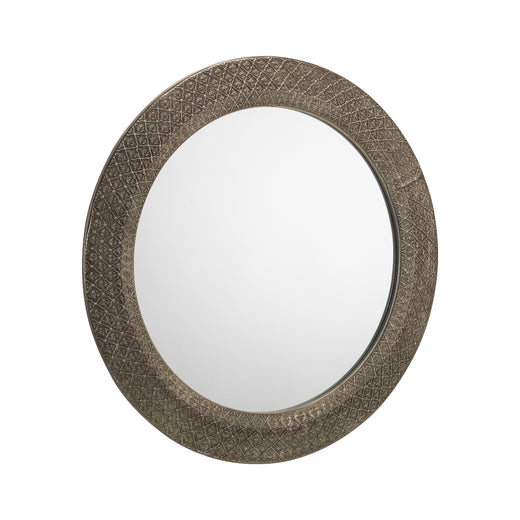 Cadence Round Pewter Wall Mirror