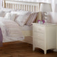 Cameo 3 Drawer Bedside - Stone White