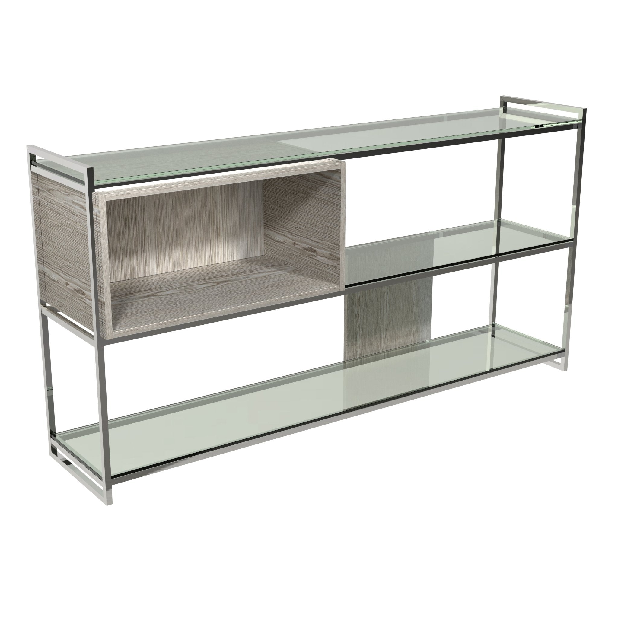 Federico Low Bookcase - Oak