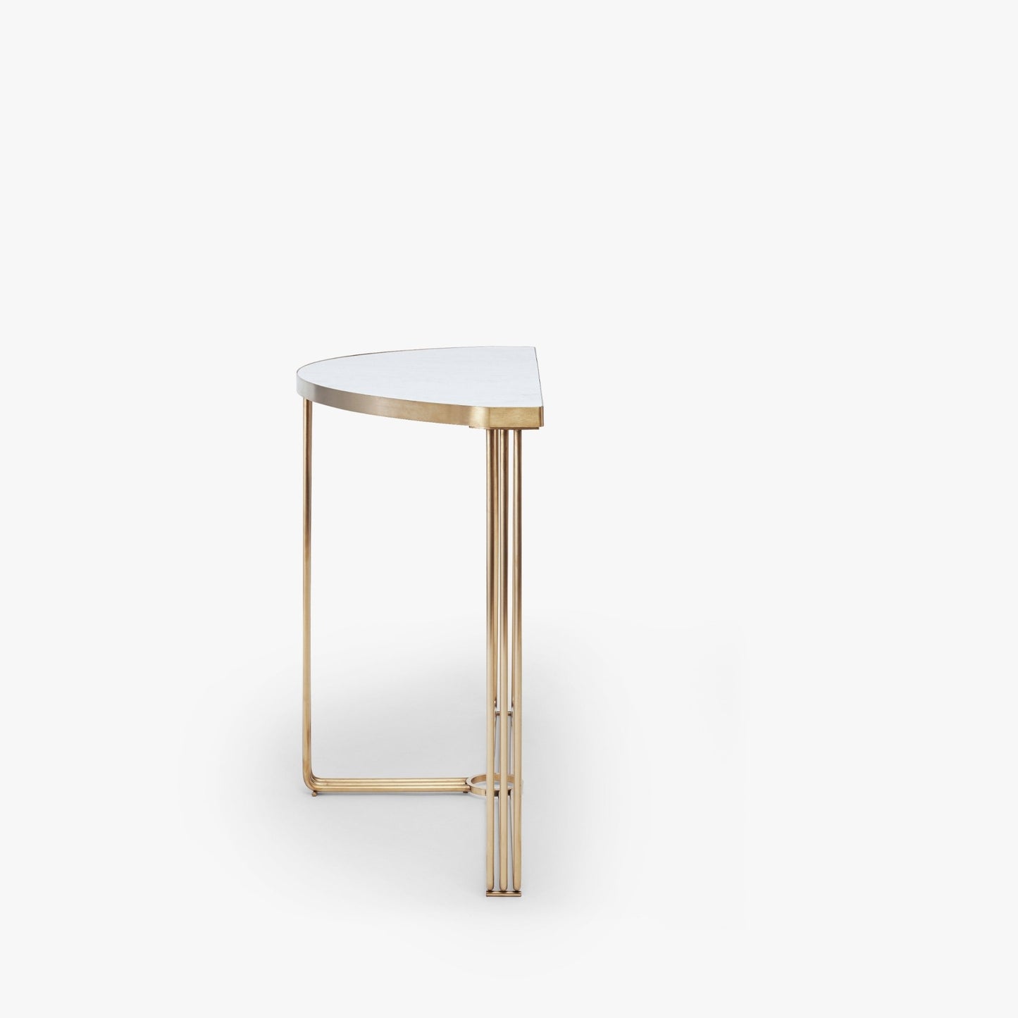 Finn Half Moon Metal Console Table