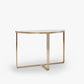 Finn Half Moon Metal Console Table