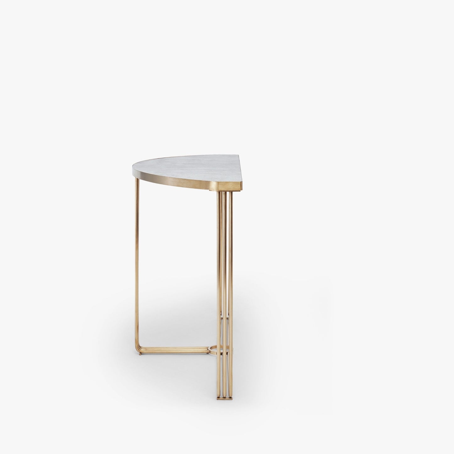 Finn Half Moon Metal Console Table