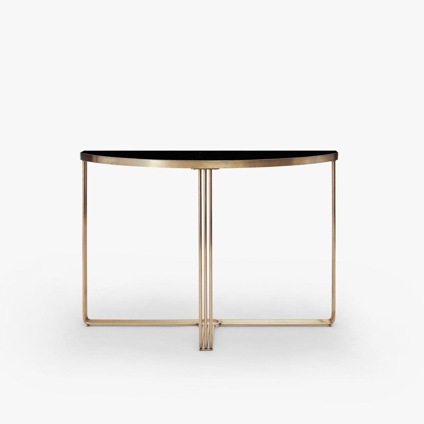 Finn Half Moon Metal Console Table