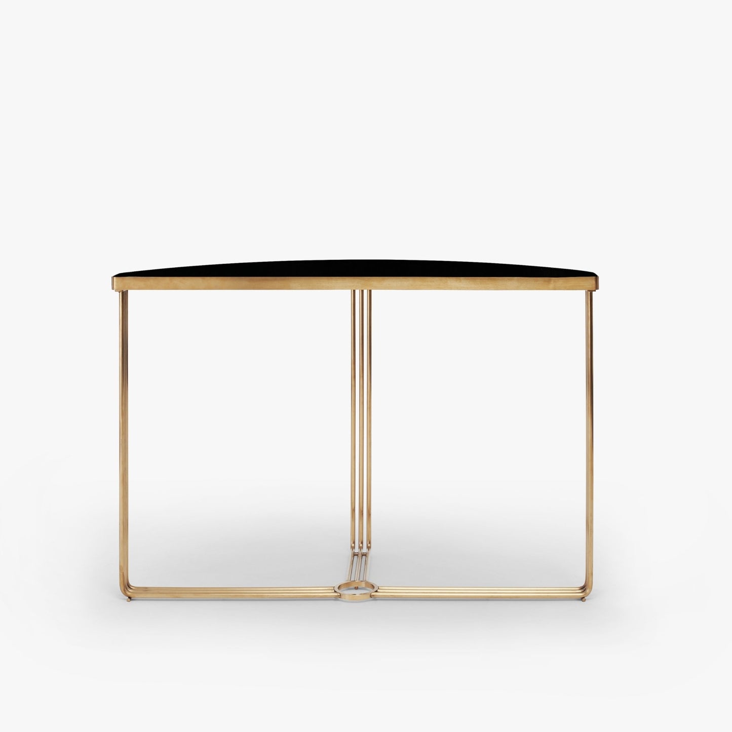 Finn Half Moon Metal Console Table