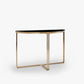 Finn Half Moon Metal Console Table