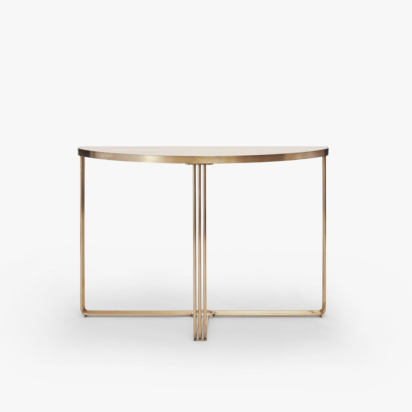 Finn Half Moon Metal Console Table