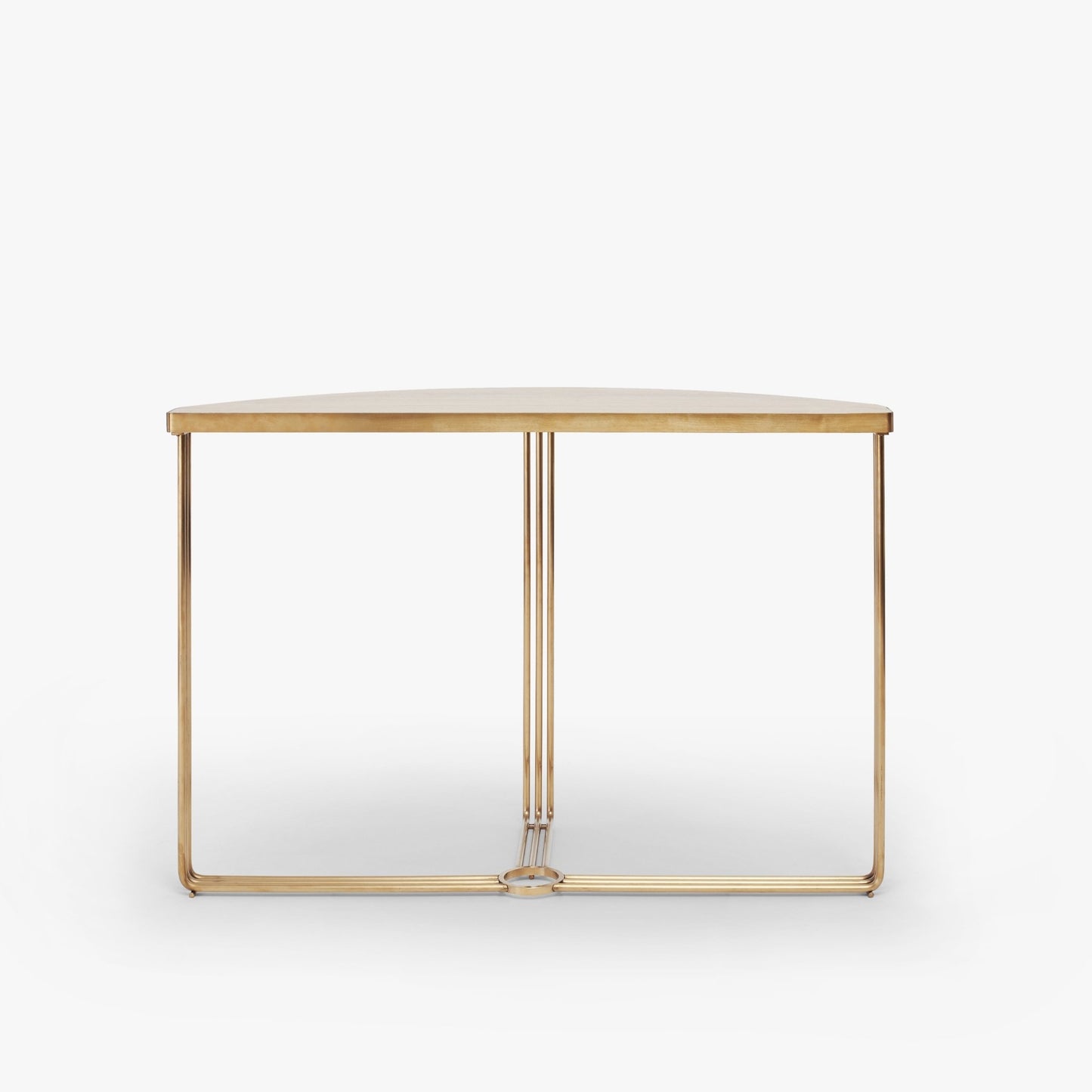 Finn Half Moon Metal Console Table