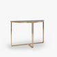 Finn Half Moon Metal Console Table