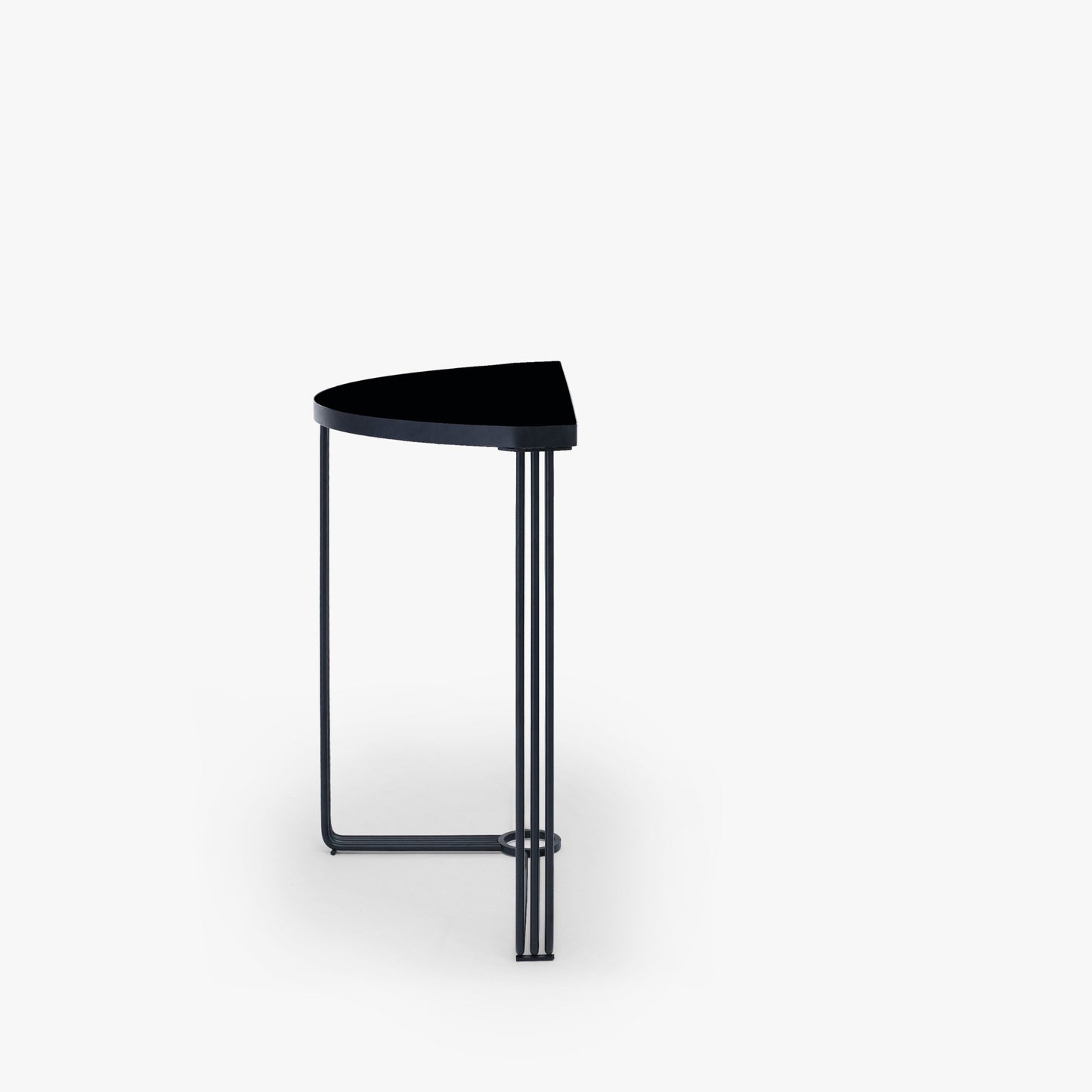 Finn Half Moon Metal Console Table