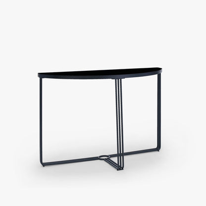 Finn Half Moon Metal Console Table