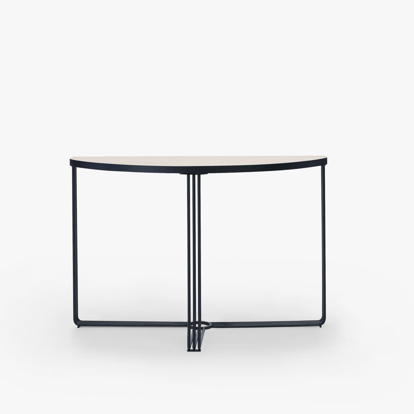 Finn Half Moon Metal Console Table