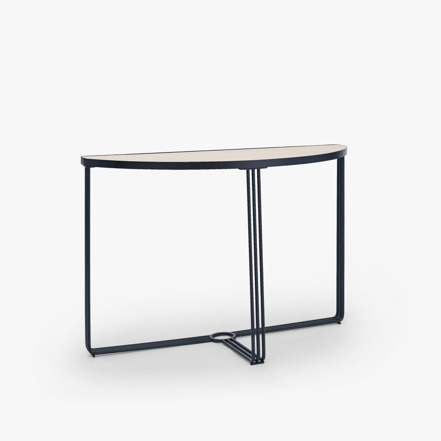 Finn Half Moon Metal Console Table