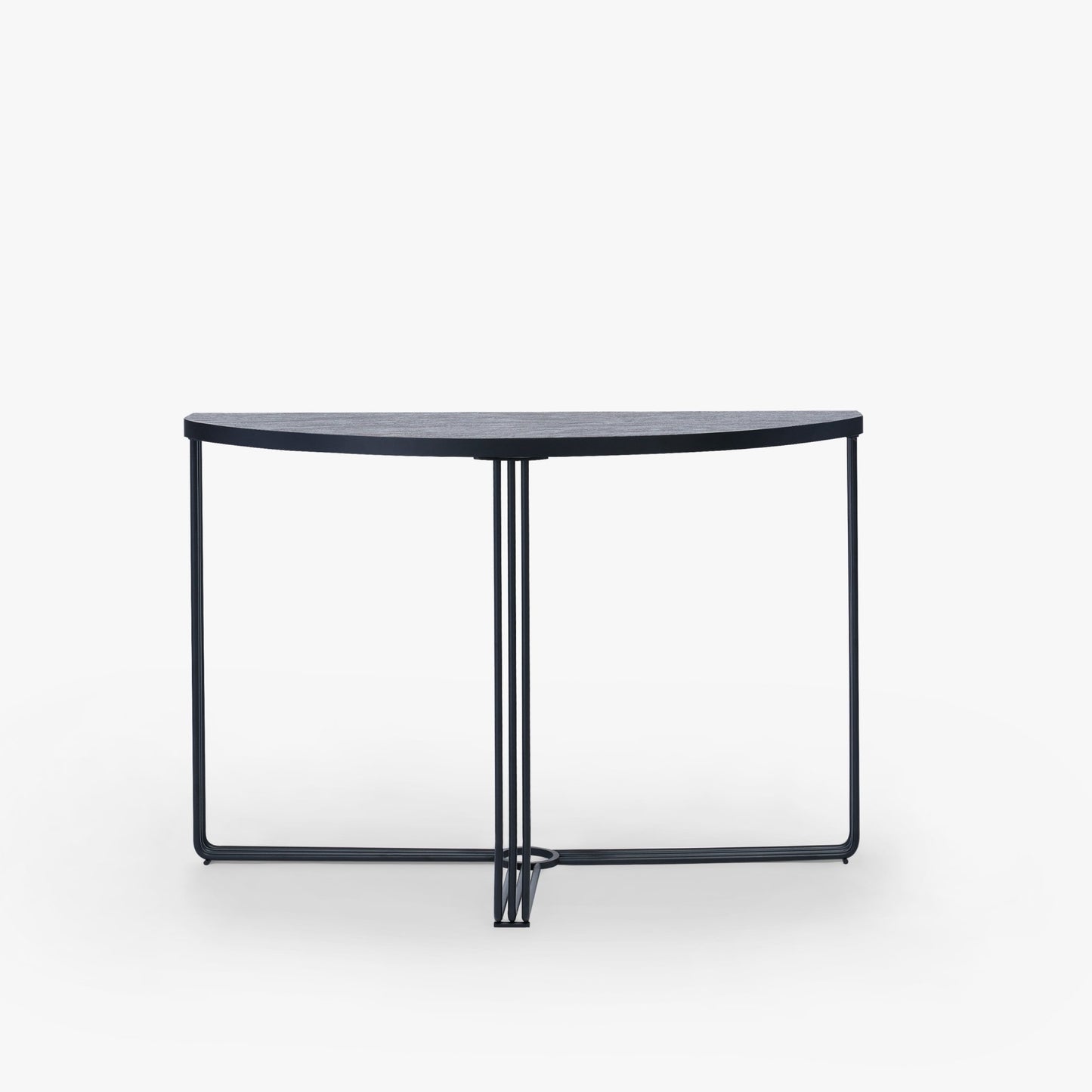 Finn Half Moon Metal Console Table