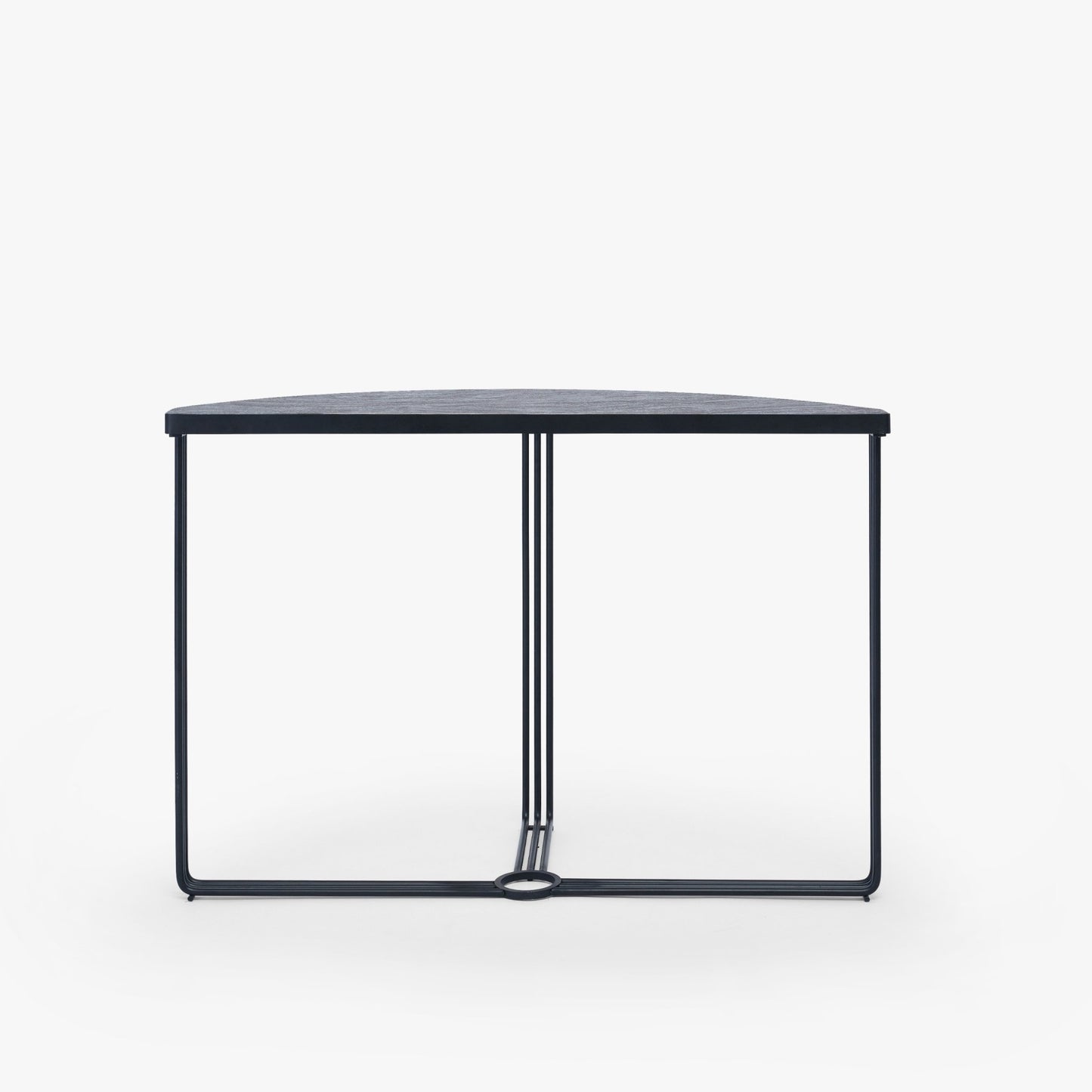 Finn Half Moon Metal Console Table