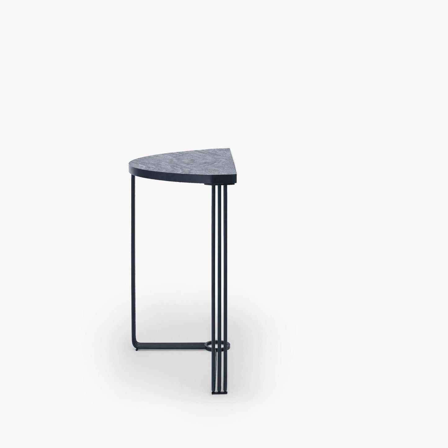 Finn Half Moon Metal Console Table