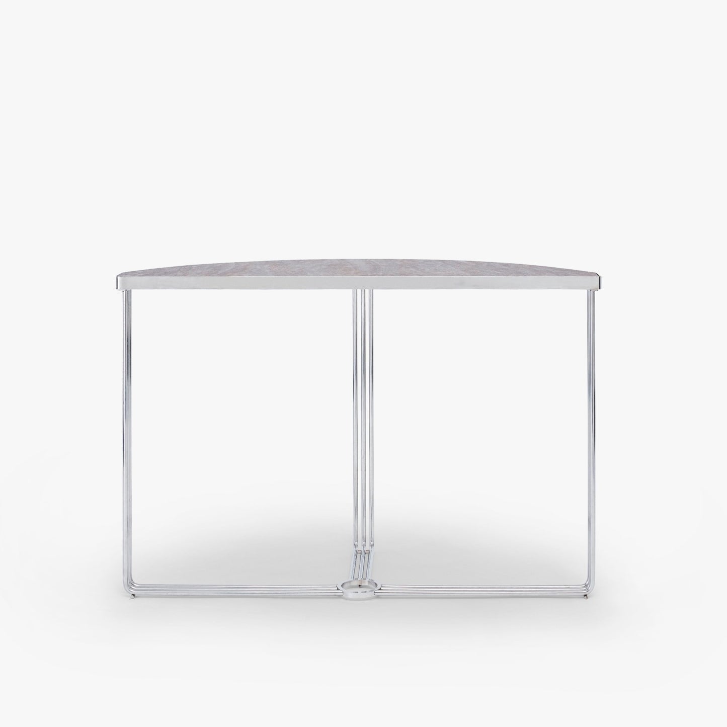 Finn Half Moon Metal Console Table