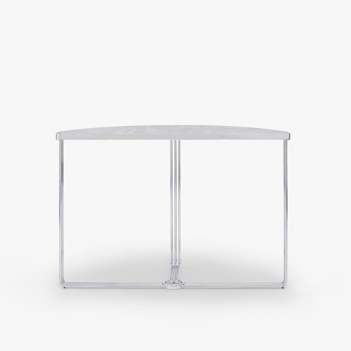 Finn Half Moon Metal Console Table