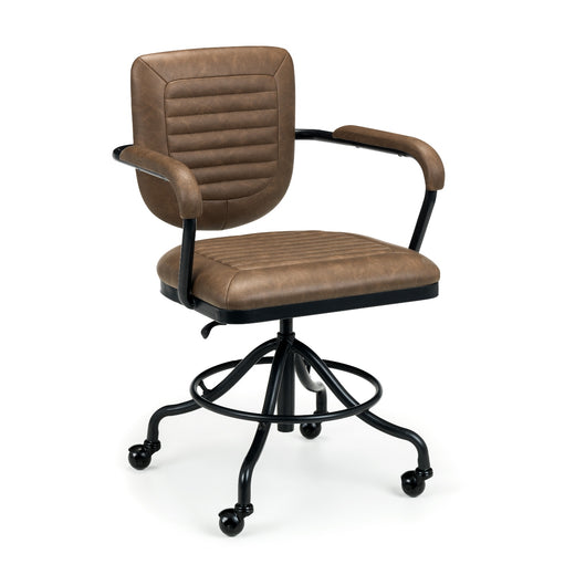 Gehry Faux Leather Office Chair - Brown