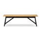 Hockley Dining Bench - Black & Oak