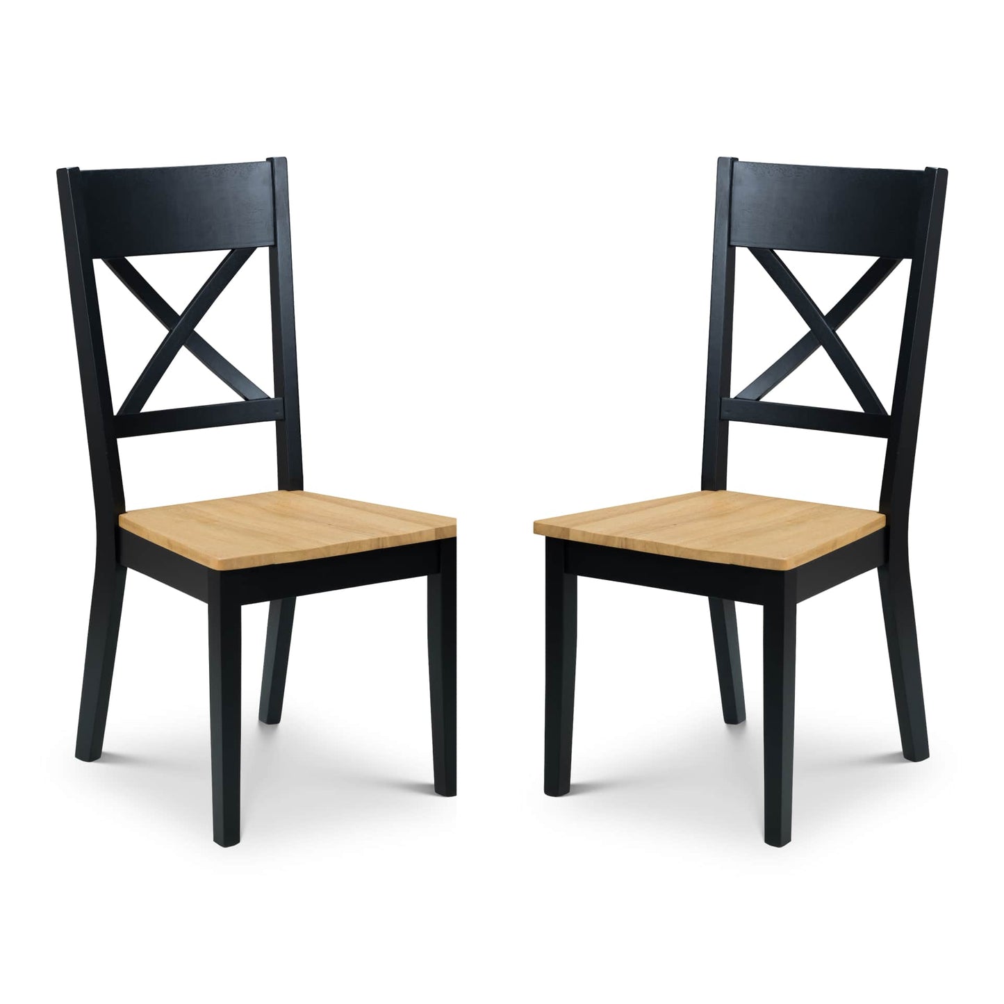 Hockley Dining Chair - Black & Oak (Set of 2)